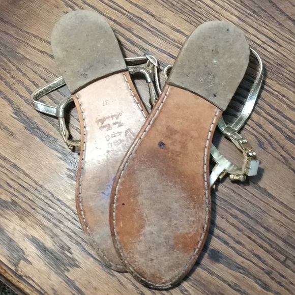 Azzurra Capri Swarvoski Crystals Flat Strap Sandals - Picture 5 of 7